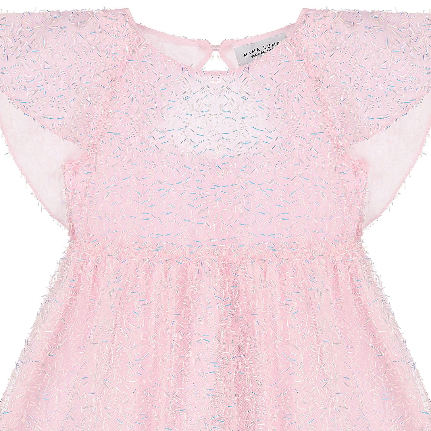 Girls Pink Embellished Tulle Dress, 1, hi-res image number null