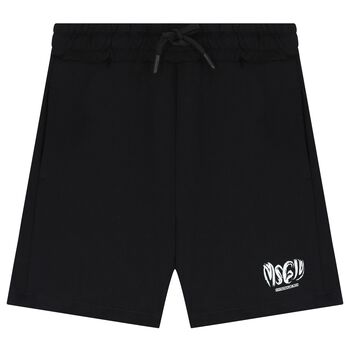 Boys Black Logo Shorts