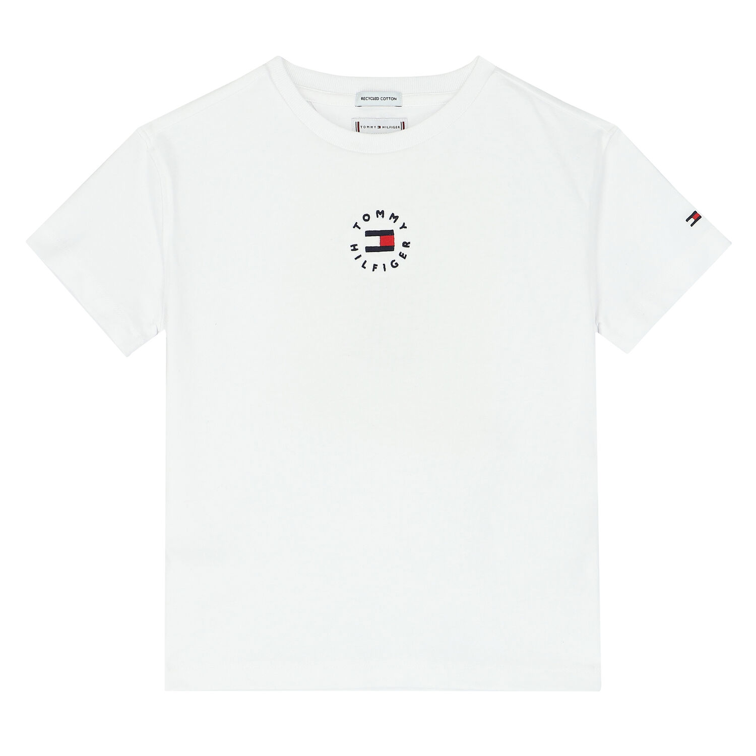 Boys White Logo T-Shirt, 1, hi-res