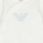 White Logo Babygrow, 1, hi-res