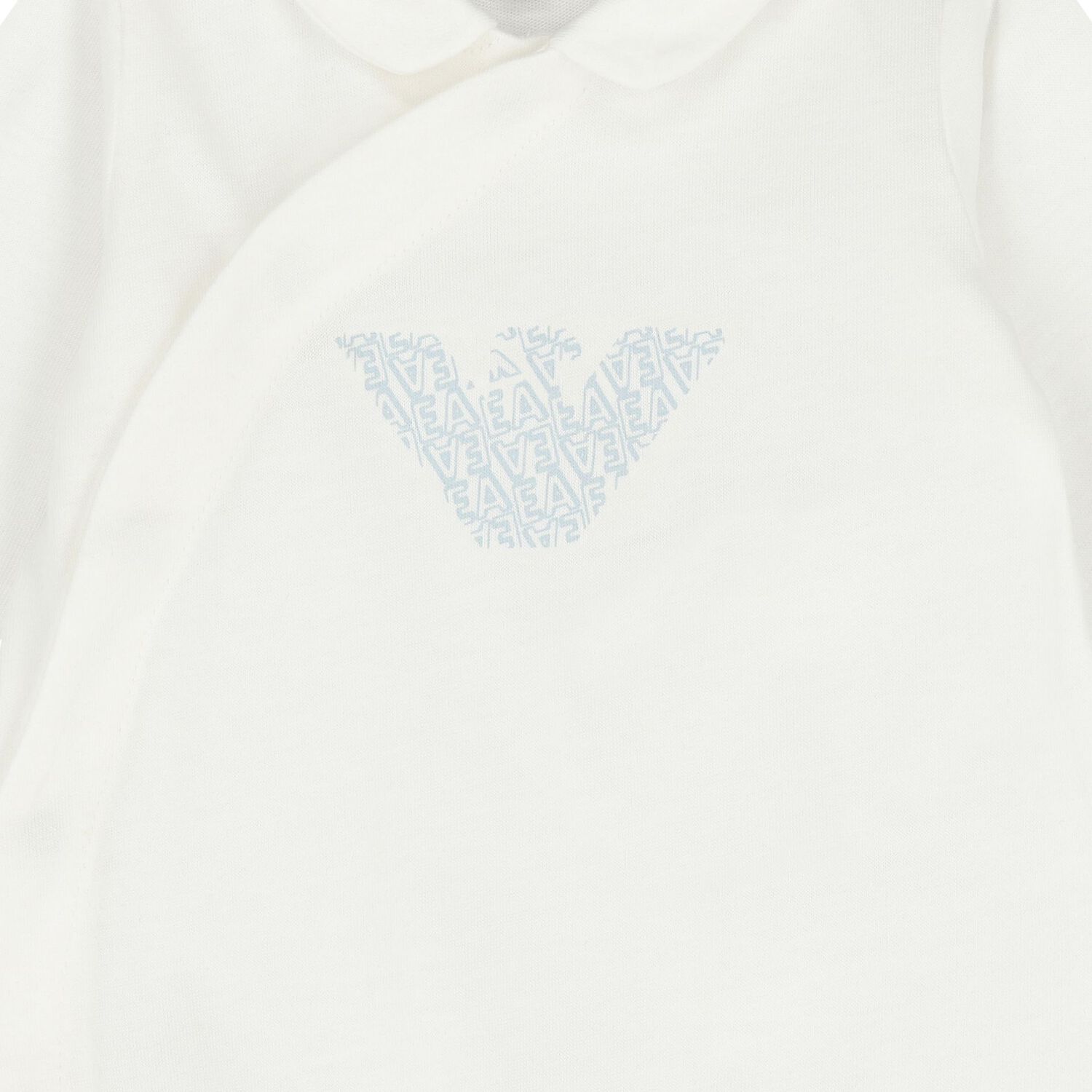 White Logo Babygrow, 1, hi-res