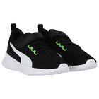 Boys Black Flyer Runner Trainers, 1, hi-res