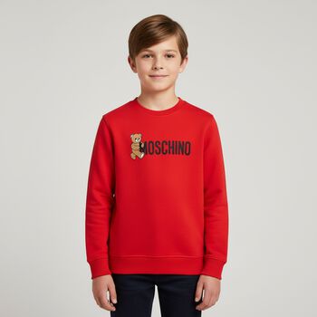 Red Teddy Bear Logo Sweatshirt