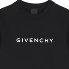 سويت شيرت بالشعار باللون الاسود , 1, hi-res