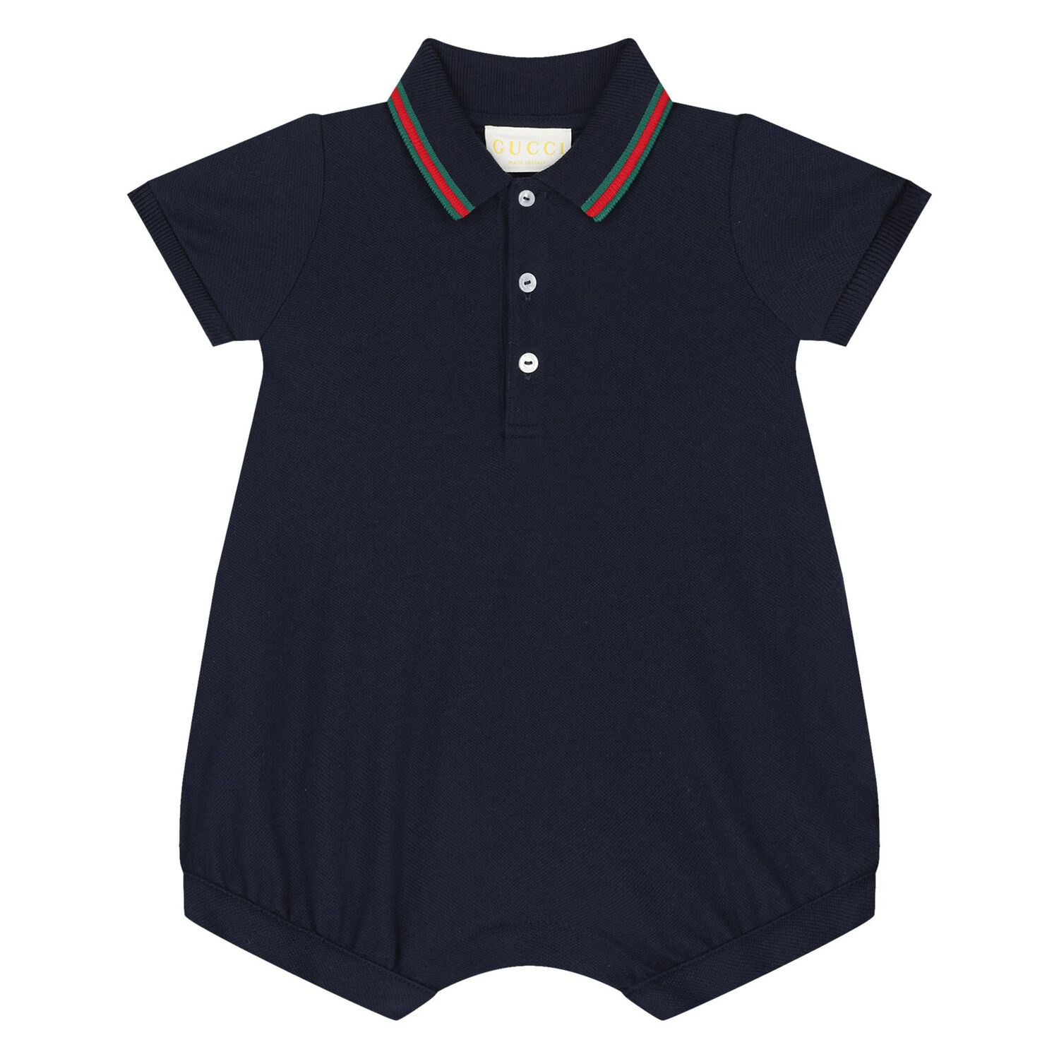Baby Boys Navy Blue Web Stripe Romper & Hat Set, 1, hi-res
