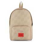 Boys Beige Logo Backpack, 1, hi-res