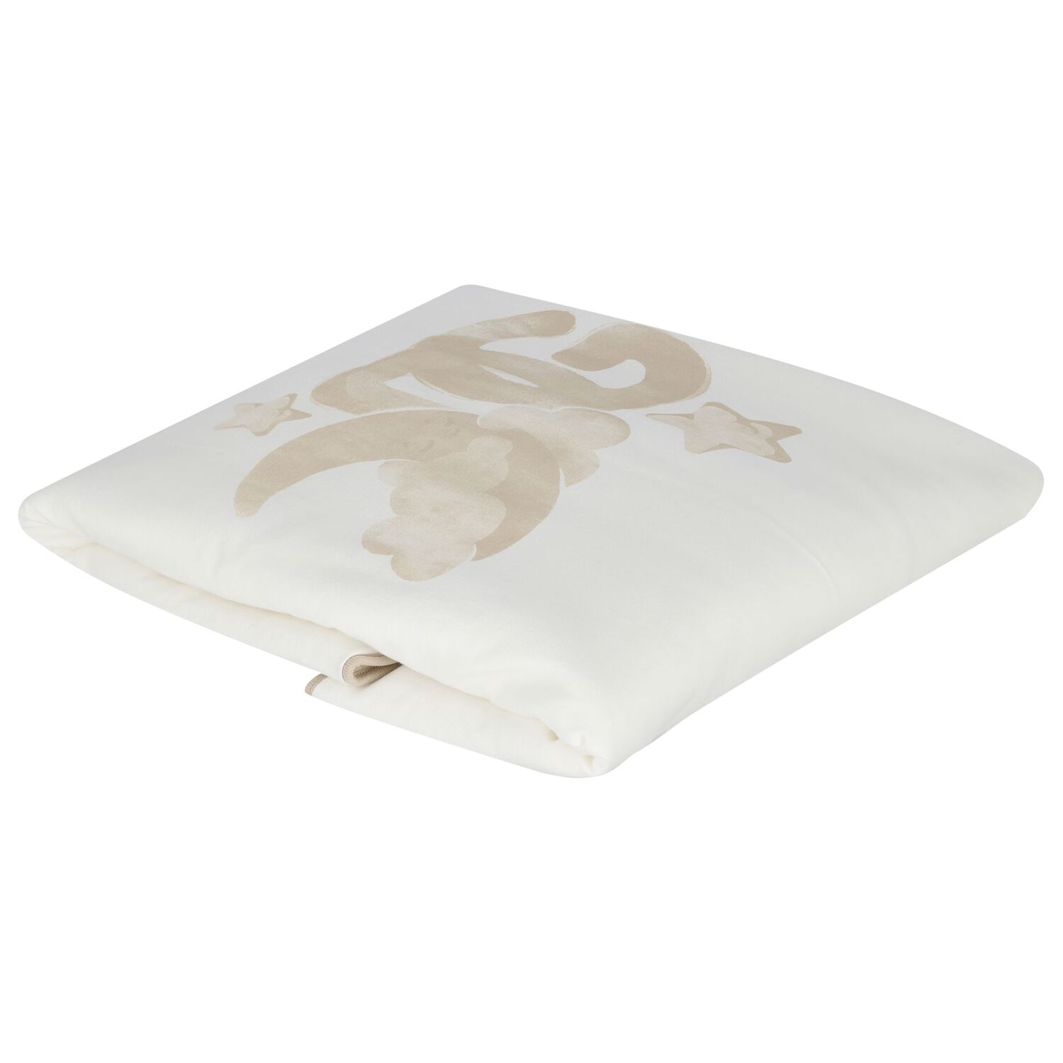 بطانية أطفال بشعار باللون العاجي والبيج, 1, hi-res