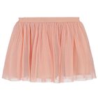 Girls White & Pink Tulle Skirt Set, 1, hi-res