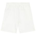 Boys White Logo Shorts, 1, hi-res