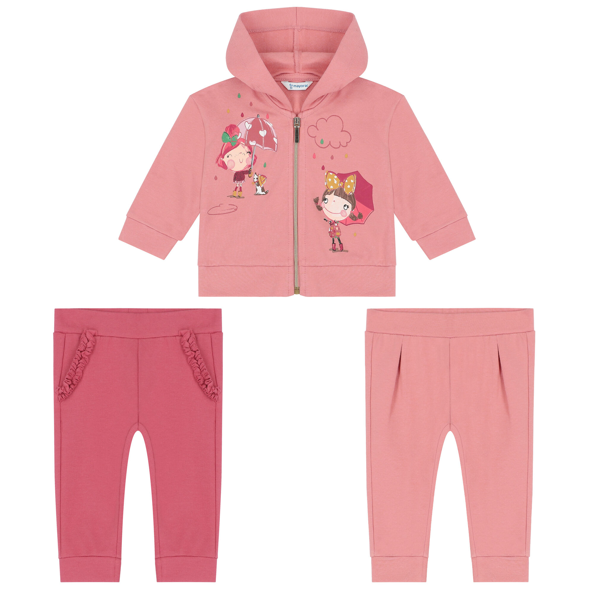 Girls cotton tracksuit outlet