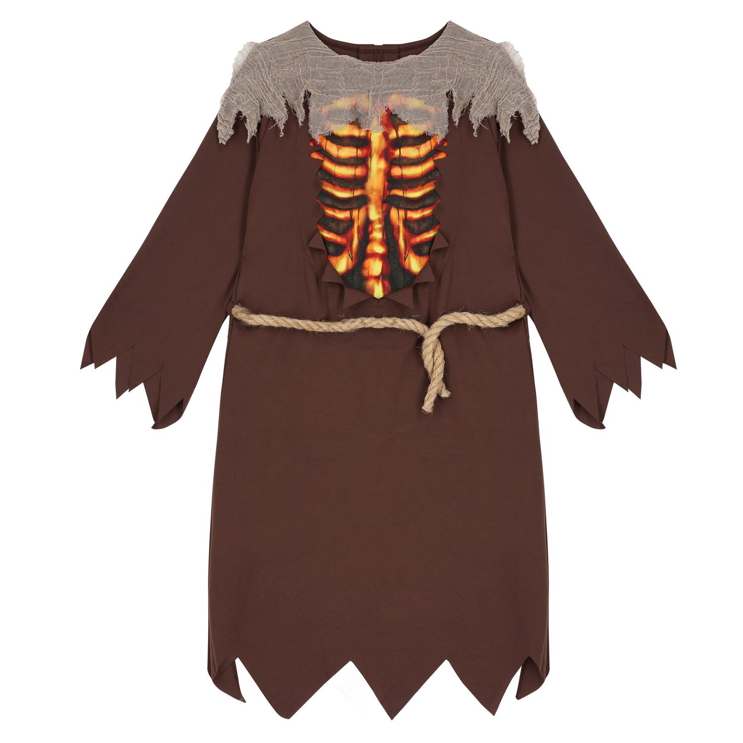 Boys Brown Scary Pumpkin HalloweenCostume, 1, hi-res image number null