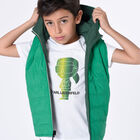 تيشيرت أولاد بالشعار باللون الابيض, 1, hi-res