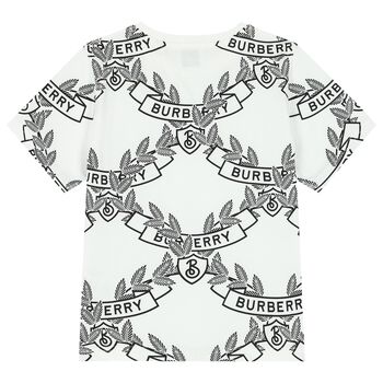 White & Black Logo T-Shirt