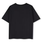 Boys Black Basketball Logo T-Shirt, 1, hi-res