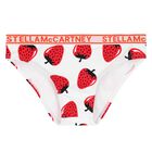 بيكيني باللون العاجي بطبعة الفراولة  للبنات, 1, hi-res