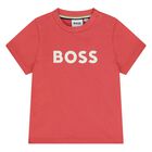 Younger Boys Mini Me Red Logo T-Shirt, 6, hi-res