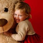 كارديجان محبوك باللون البيج للفتيات الصغيرات, 2, hi-res