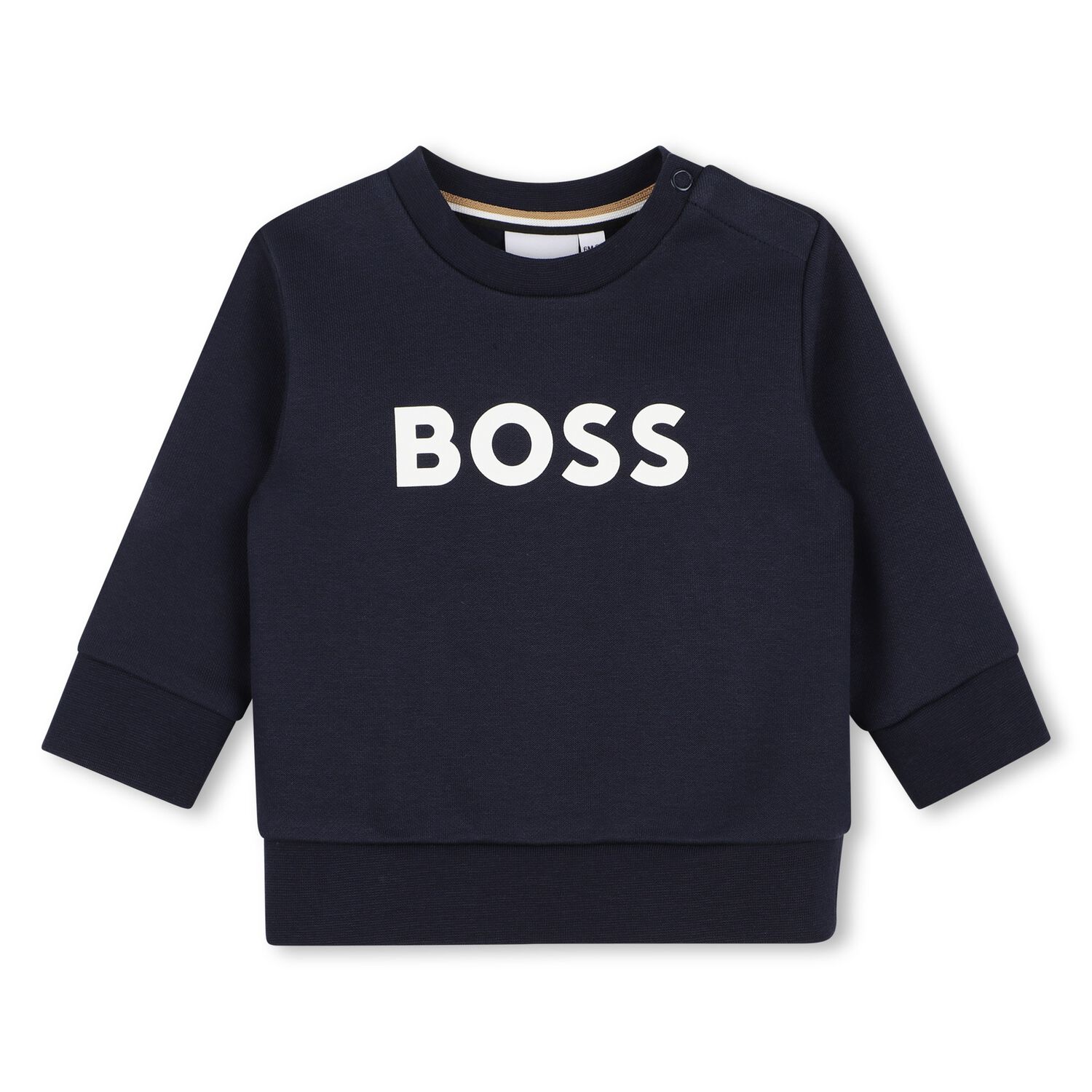 Younger Boys Navy Blue Logo Sweatshirt, 2, hi-res