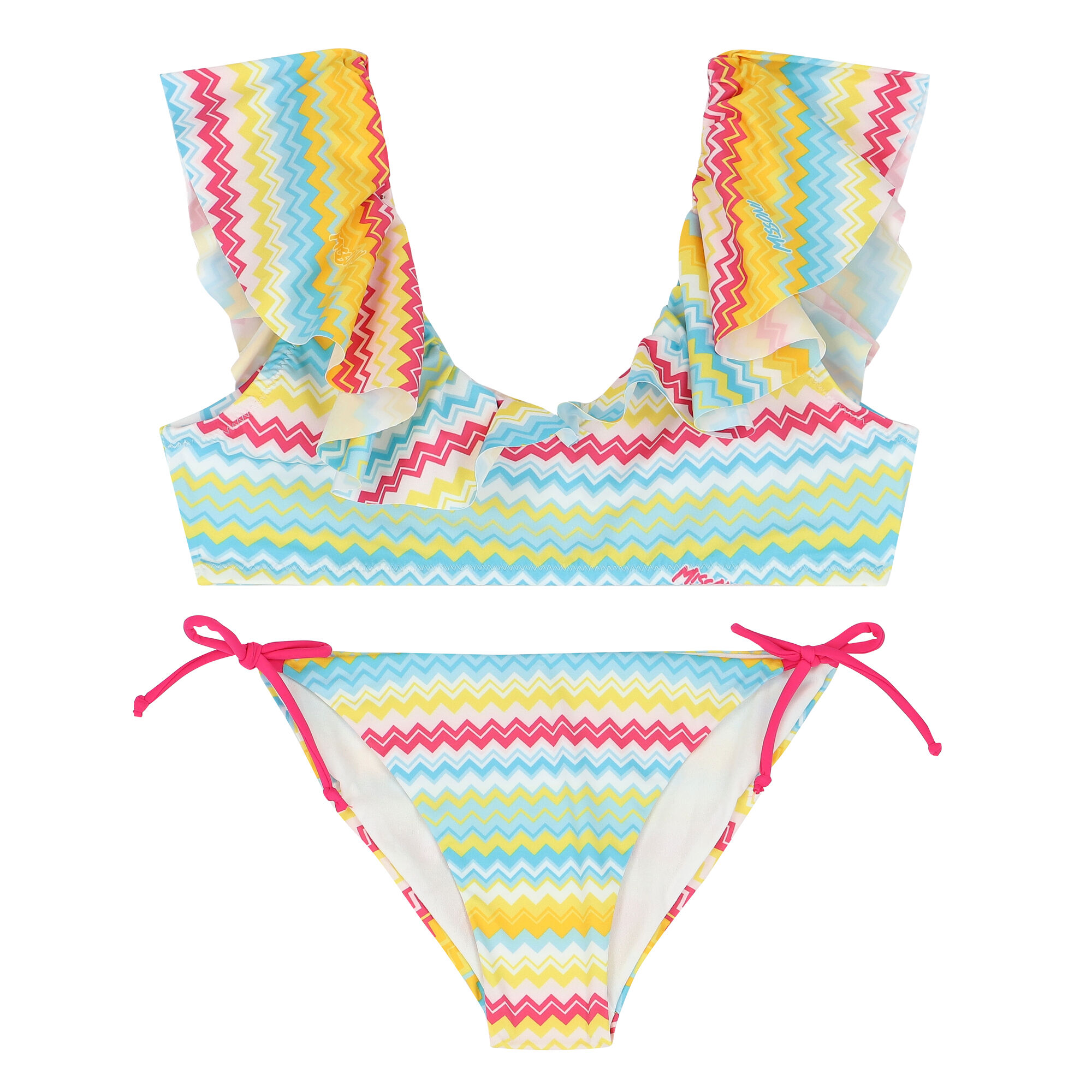 Missoni Kids Girls Multi Coloured Zigzag Bikini Junior Couture UAE