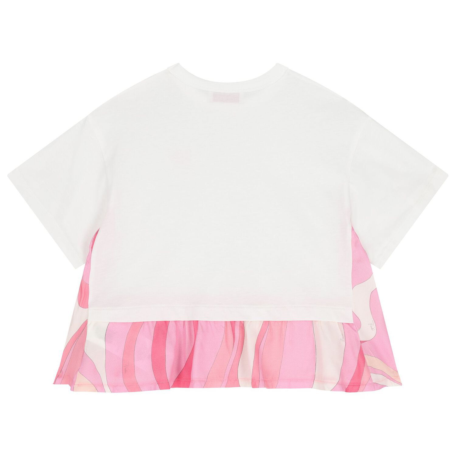 تيشيرت باللون الأبيض بشعار بيشي للبنات, 1, hi-res