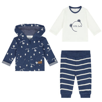 Baby Boys Blue Tracksuit Set (3 Piece)