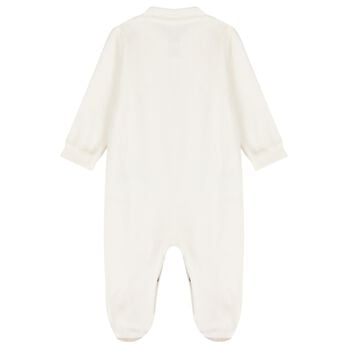 Baby Girls Ivory Heart Babygrow