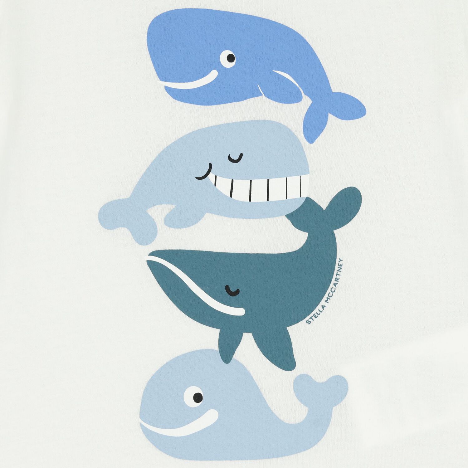 Younger Boys White Whales T-Shirt, 1, hi-res