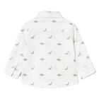 Baby Boys White Dinosaur Shirt, 1, hi-res