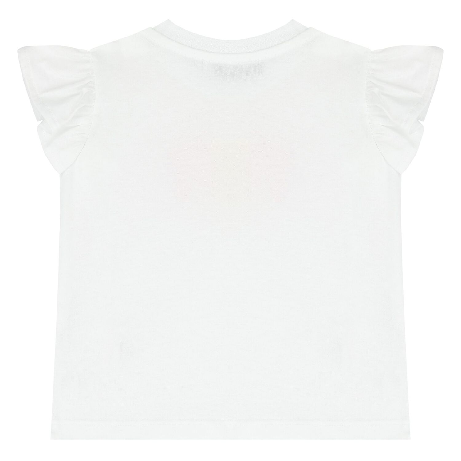 طقم شورت بنات بالشعار باللون الأبيض والوردي, 1, hi-res