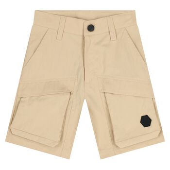Beige Cargo Shorts