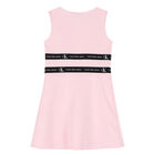 Girls Pink Logo Dress, 2, hi-res