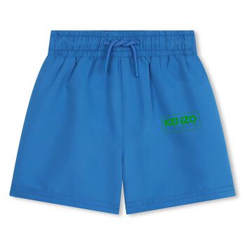 Younger Boys Blue Logo Swim Shorts