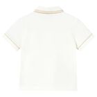 Younger Boys Ivory Boat Polo Shirt, 2, hi-res