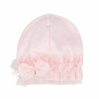 Baby Girls Pink Bow Hat