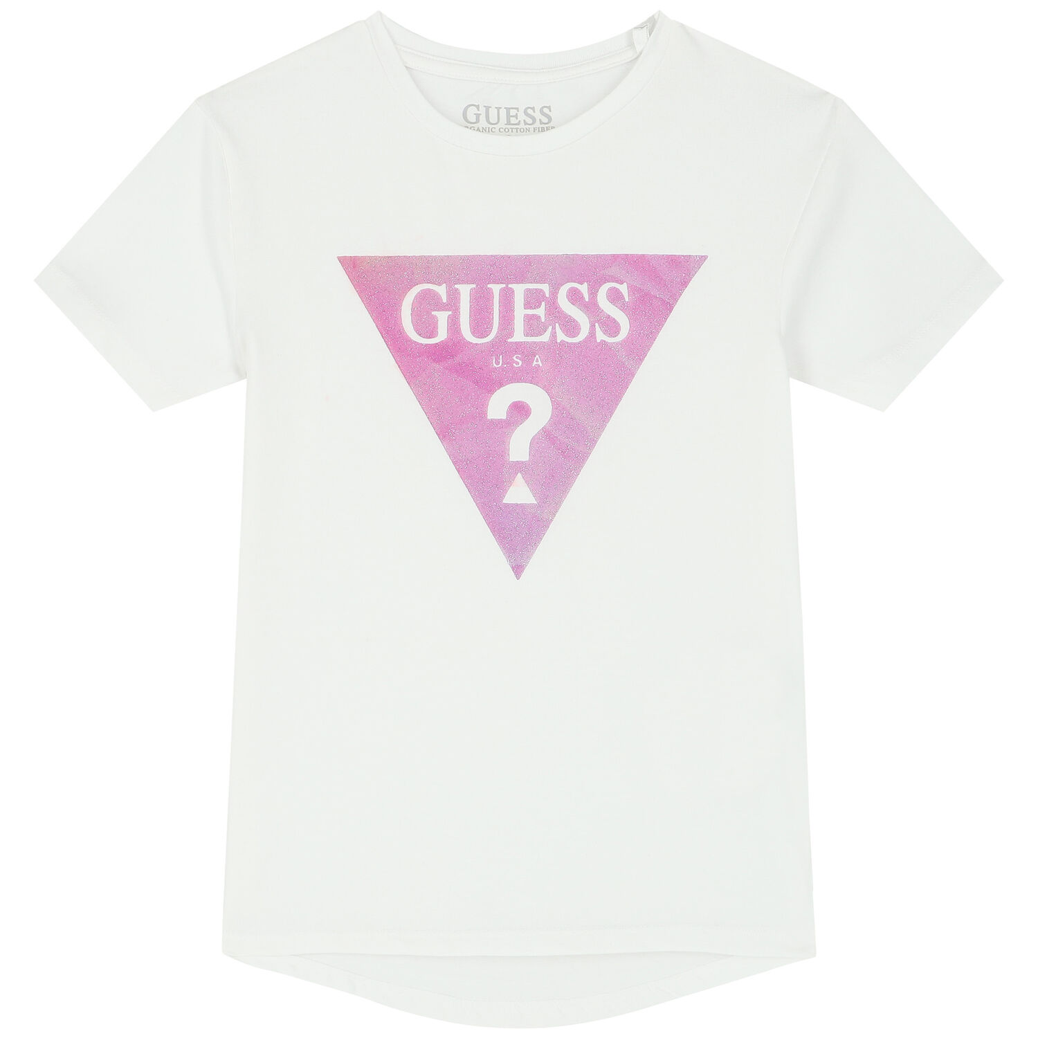 Girls White Logo T-Shirt, 2, hi-res image number null