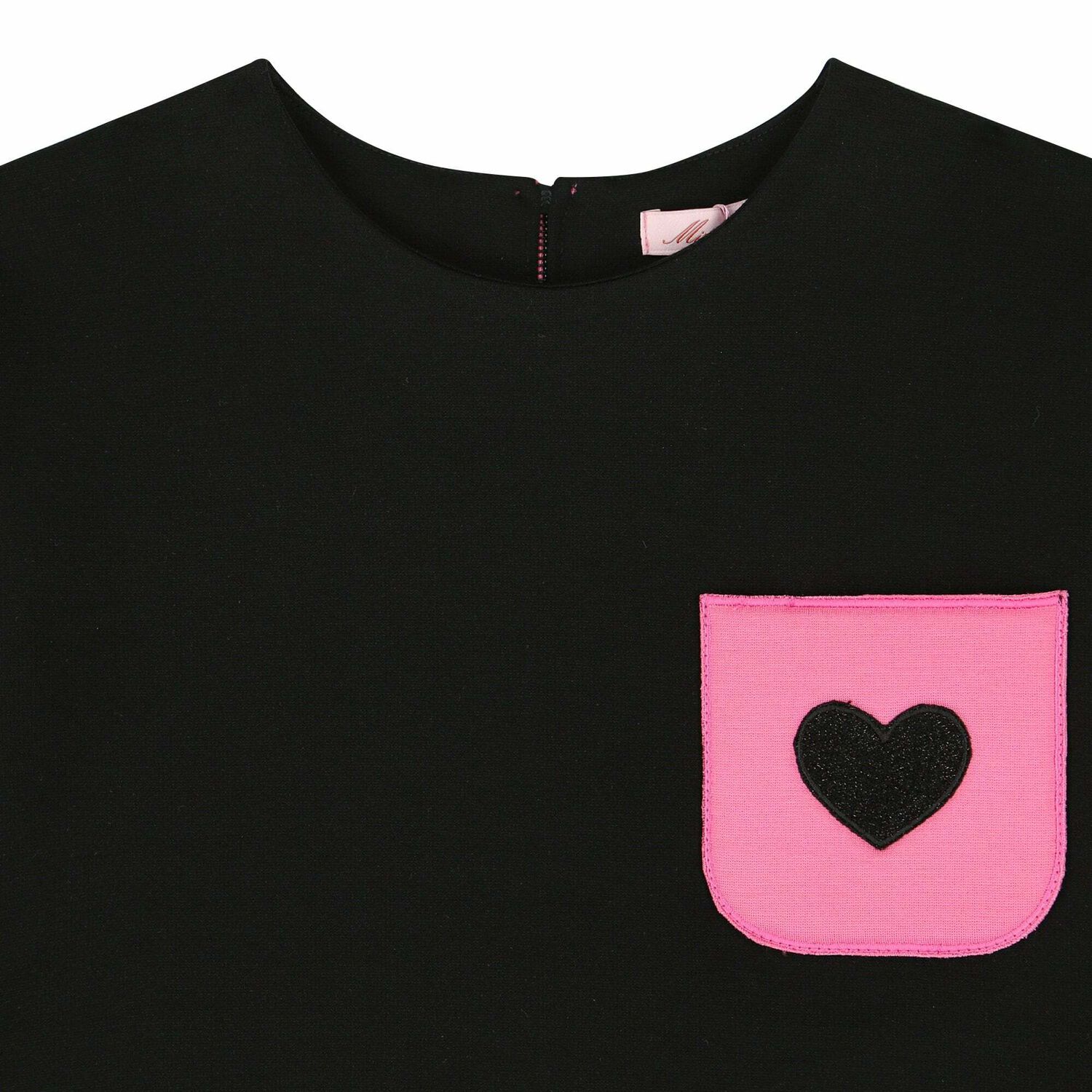 Girls Black & Pink Long Sleeve Top, 1, hi-res image number null