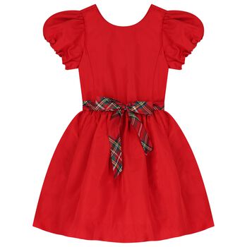 Girls Red Logo Dress