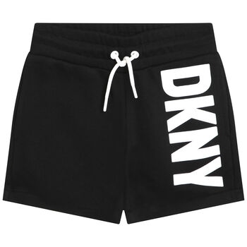 Girls Black Logo Shorts