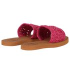 Girls Mini Me Pink & Beige Logo Sliders, 1, hi-res