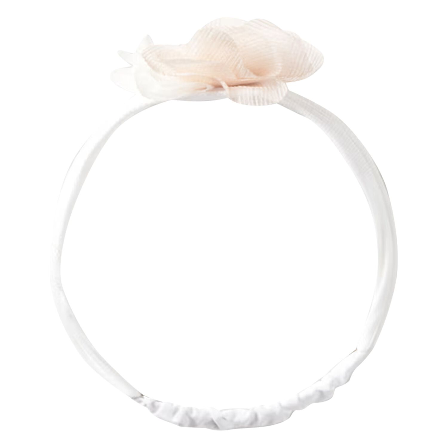 Baby Girls White Flower Headband, 3, hi-res