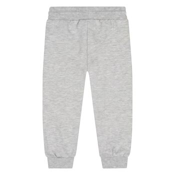 Younger Boys Grey Logo Joggers