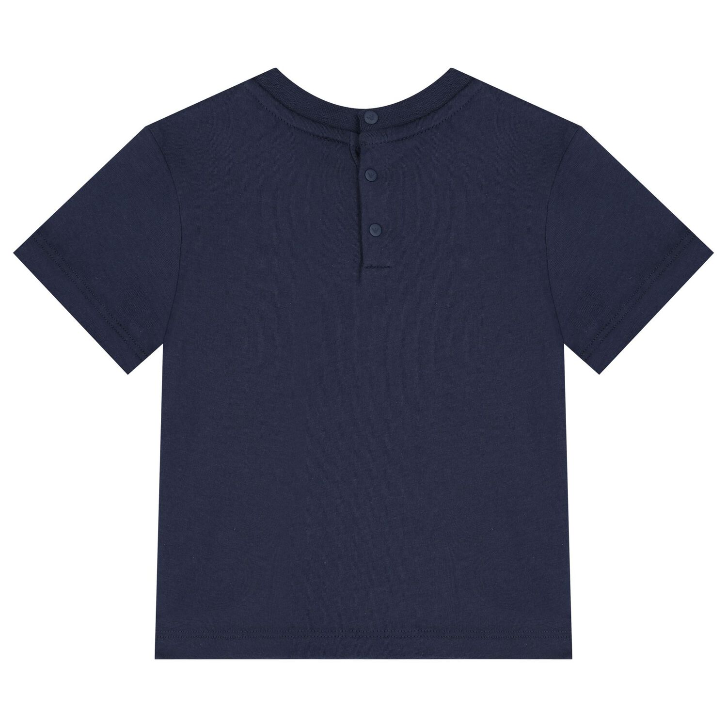 Younger Boys Navy Blue & White T-Shirt ( 3-Pack ), 1, hi-res