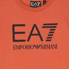  طقم شورت أولاد بالشعار باللون الأسود والبرتقالي, 4, hi-res