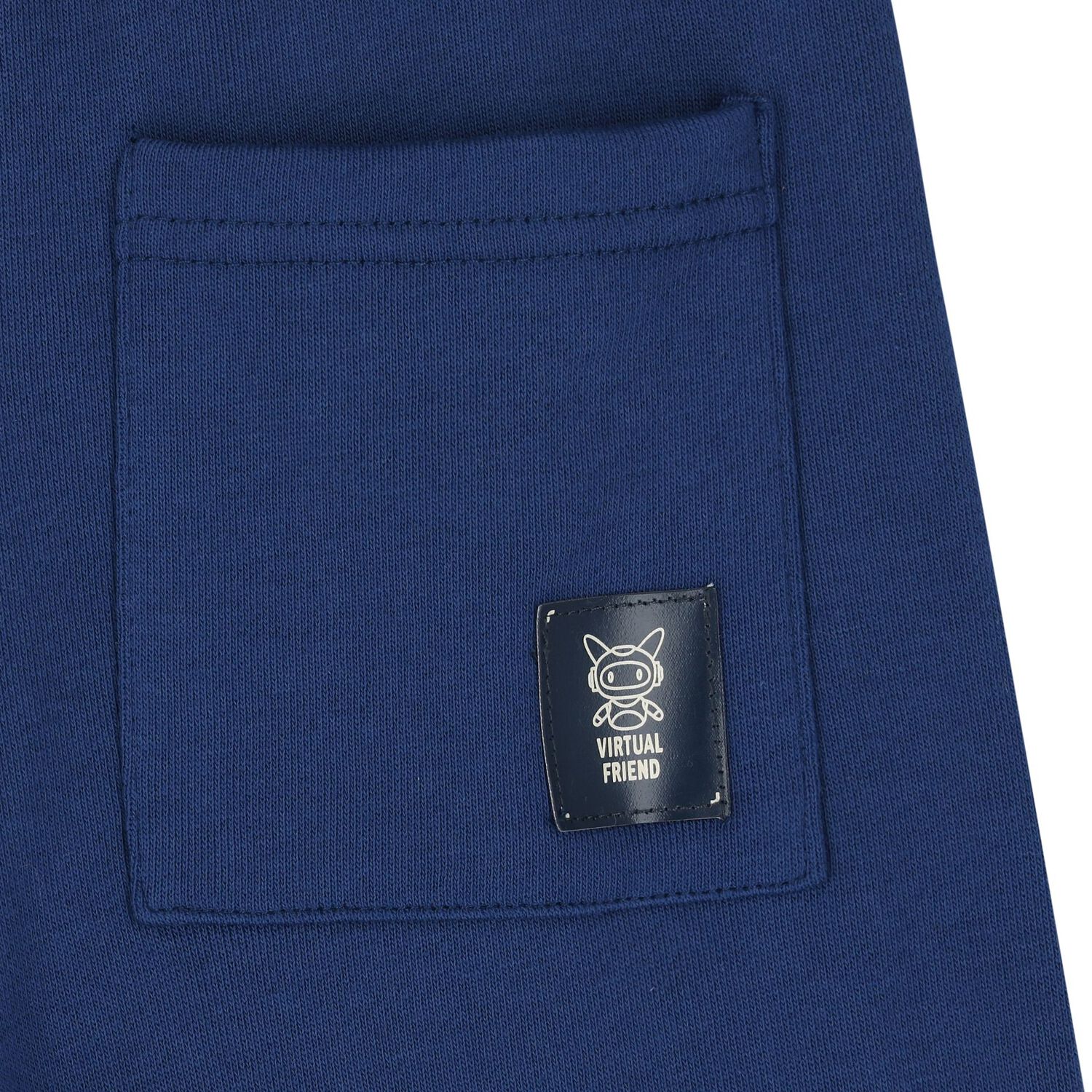 Boys Blue Camouflage Joggers, 1, hi-res