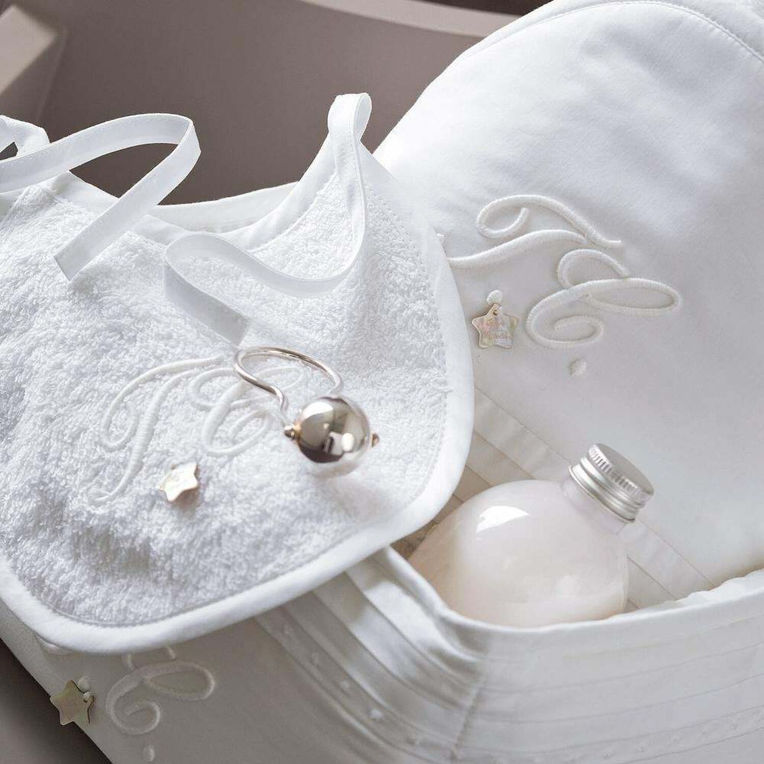 Baby White Accessory Basket, 1, hi-res image number null