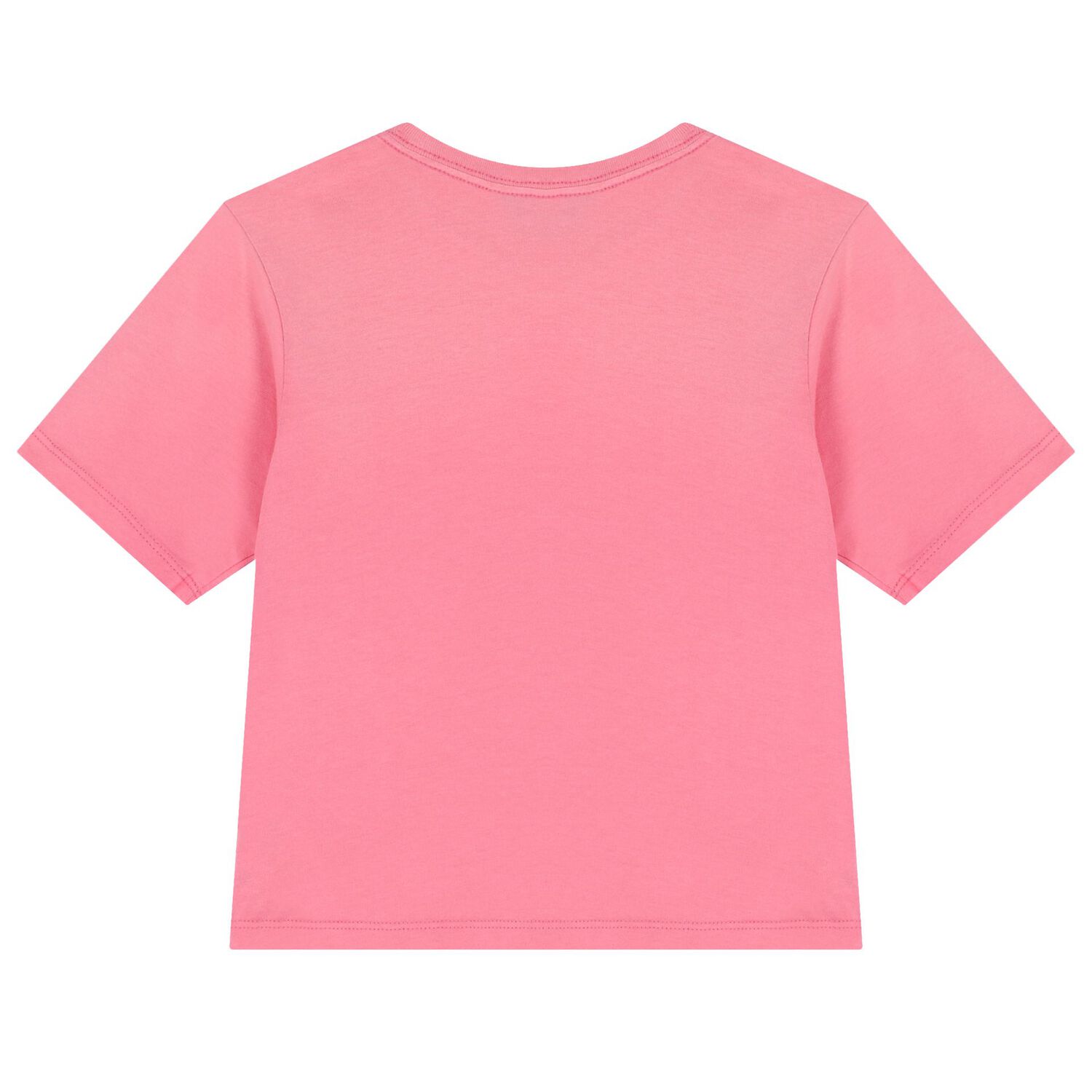 تيشيرت بنات بالشعار باللون الوردى, 1, hi-res