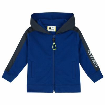 Younger Boys Blue Hooded Top