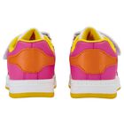 Girls White & Pink Heart Trainers, 2, hi-res