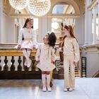 طقم تنورة بنات باللون  الأبيض والوردي , 1, hi-res