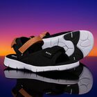 Boys Black& Beige Logo Sandals, 1, hi-res